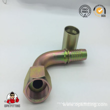 90° Metric Female Flat Seal Stainless Steel Pipe Fitting (20291.20291T)